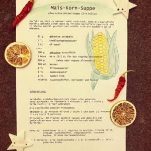 Mais-Korn-Suppe deu